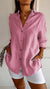 Vit Dam Blus Klassisk Krage Mjuk Polyester 5