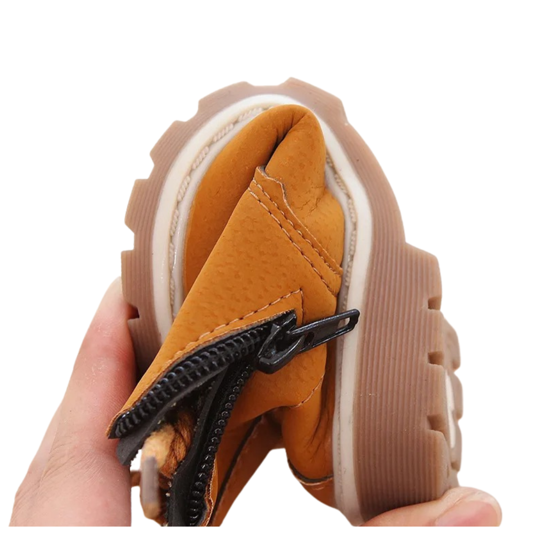 Mjuka PU-läderkängor för barn