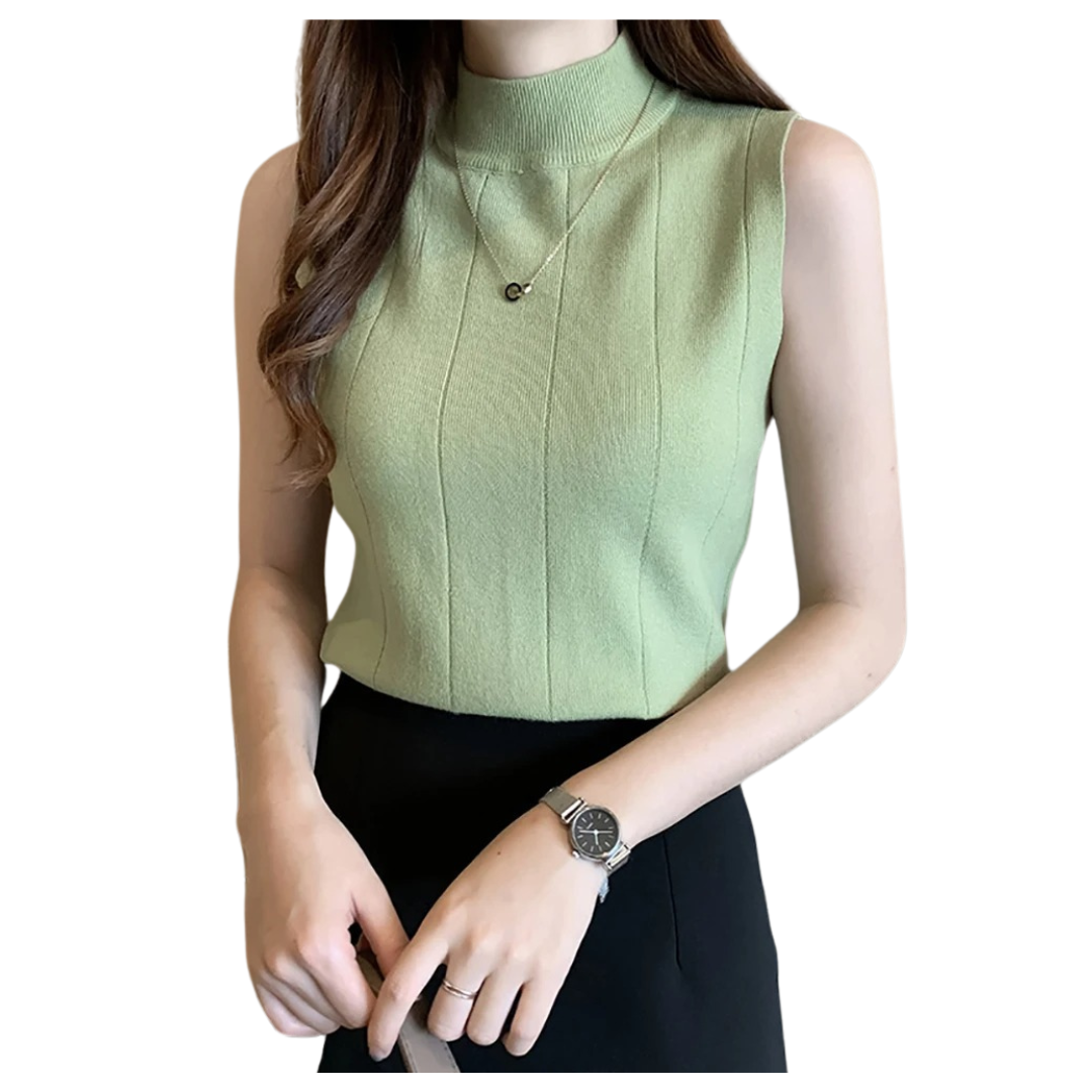 Stickat Tank Top för kvinnor