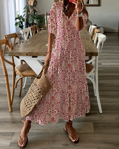 Kvinnors Maxiklänning Bohemisk Stil