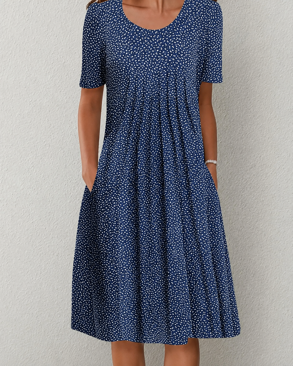 Kvinnors Midi Klänning Blommig Stil