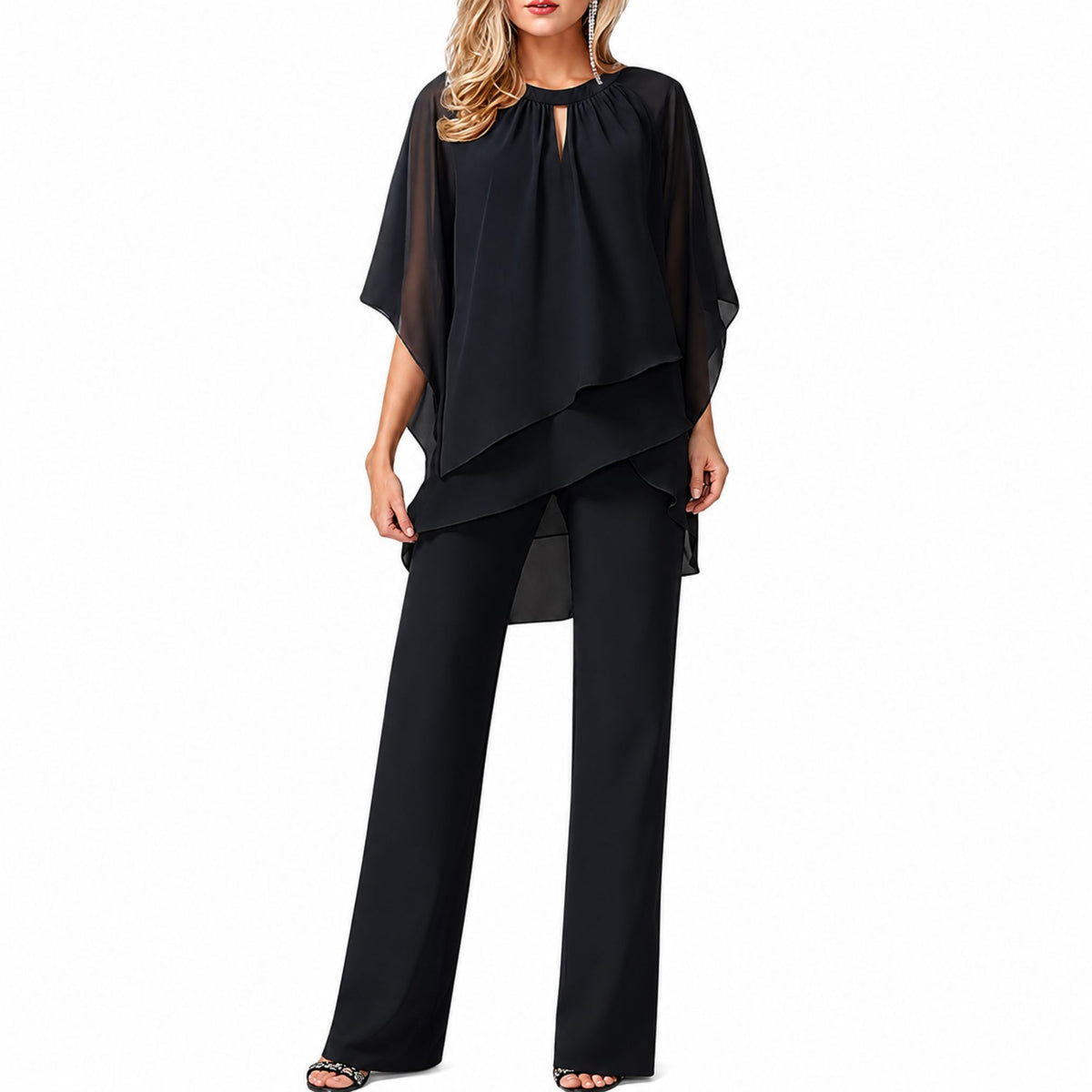 Kvinnors Tvådelad Elegant Outfit Lyxigt