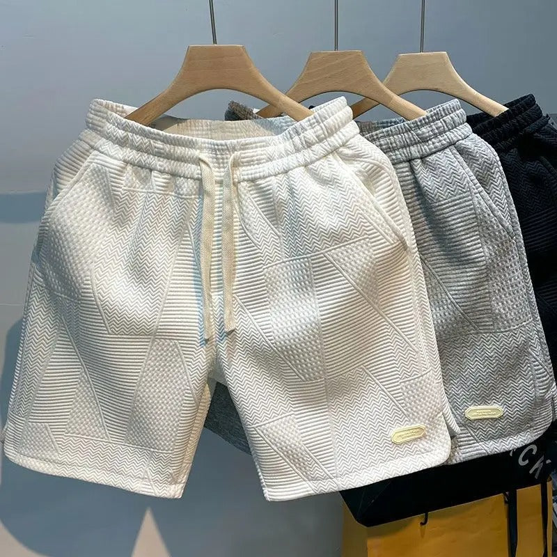 Sportshorts med vågmönster för män