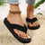 Platta flipflops för kvinnor
