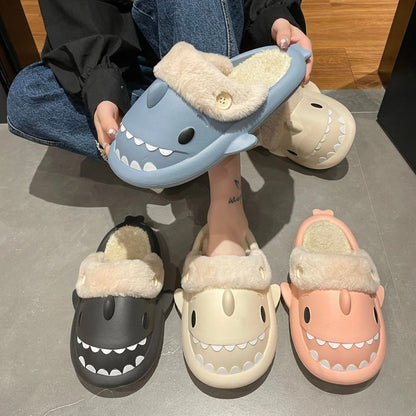 Shark Plysch Stofflor för kvinnor