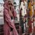 Twist Stickad Hooded Cardigan för kvinnor
