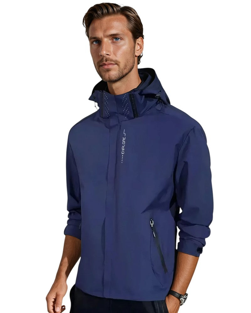 Vattentät lättvikts regnjacka | Packbar Regnjacka | Andningsbar Ytterjacka