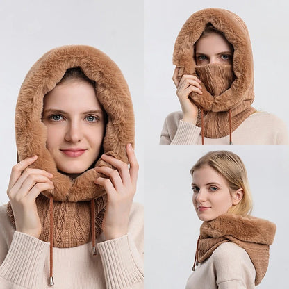 Damstickad Stickad stil Mask Set