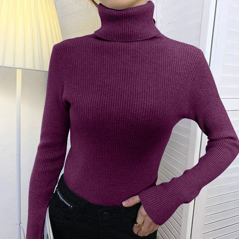 Turtleneck Sweater för kvinnor