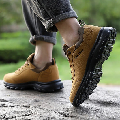 Loafers i mocka-stil läder för män