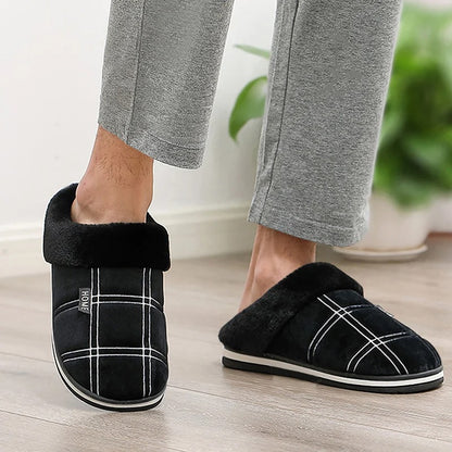 Flock Striped Inomhustofflor för herrar