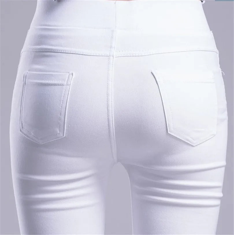 Casual Stretch Skinny Byxor för kvinnor