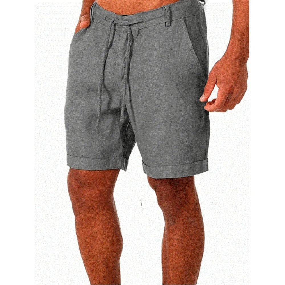 Herrshorts i bomull i linne