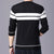 Patchwork-pullover med O-ringning för män