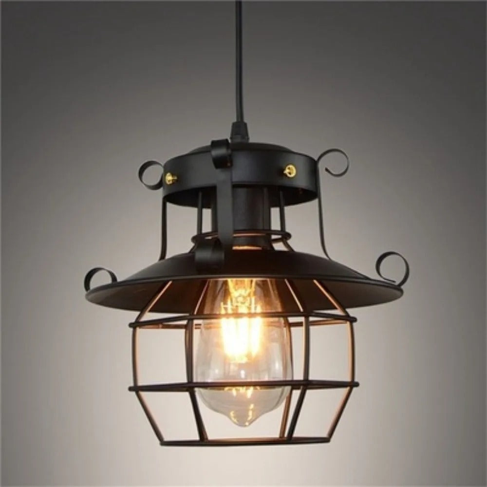 Retro industriell hängande lampa