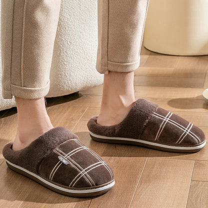 Flock Striped Inomhustofflor för herrar