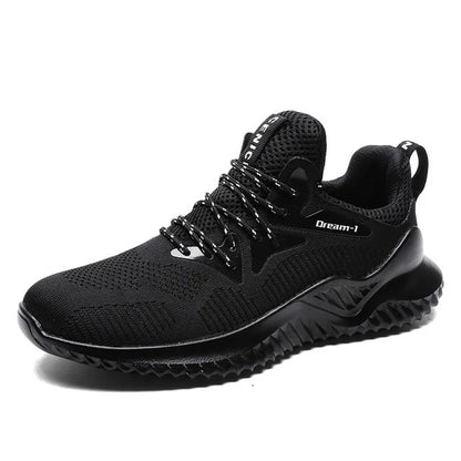 Andningsaktiva sneakers i mesh för män