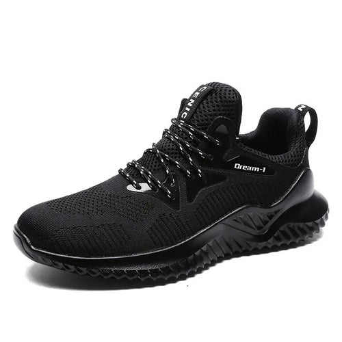 Andningsaktiva sneakers i mesh för män