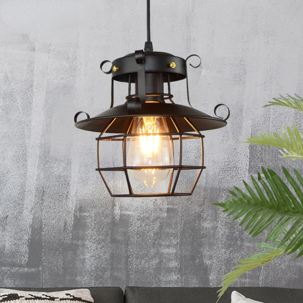 Retro industriell hängande lampa