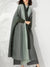 Gradient Plisserad Trench Coat för kvinnor