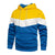 Patchwork Fleece Hoodie för män