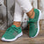 Andningsaktiva stickade sneakers för kvinnor