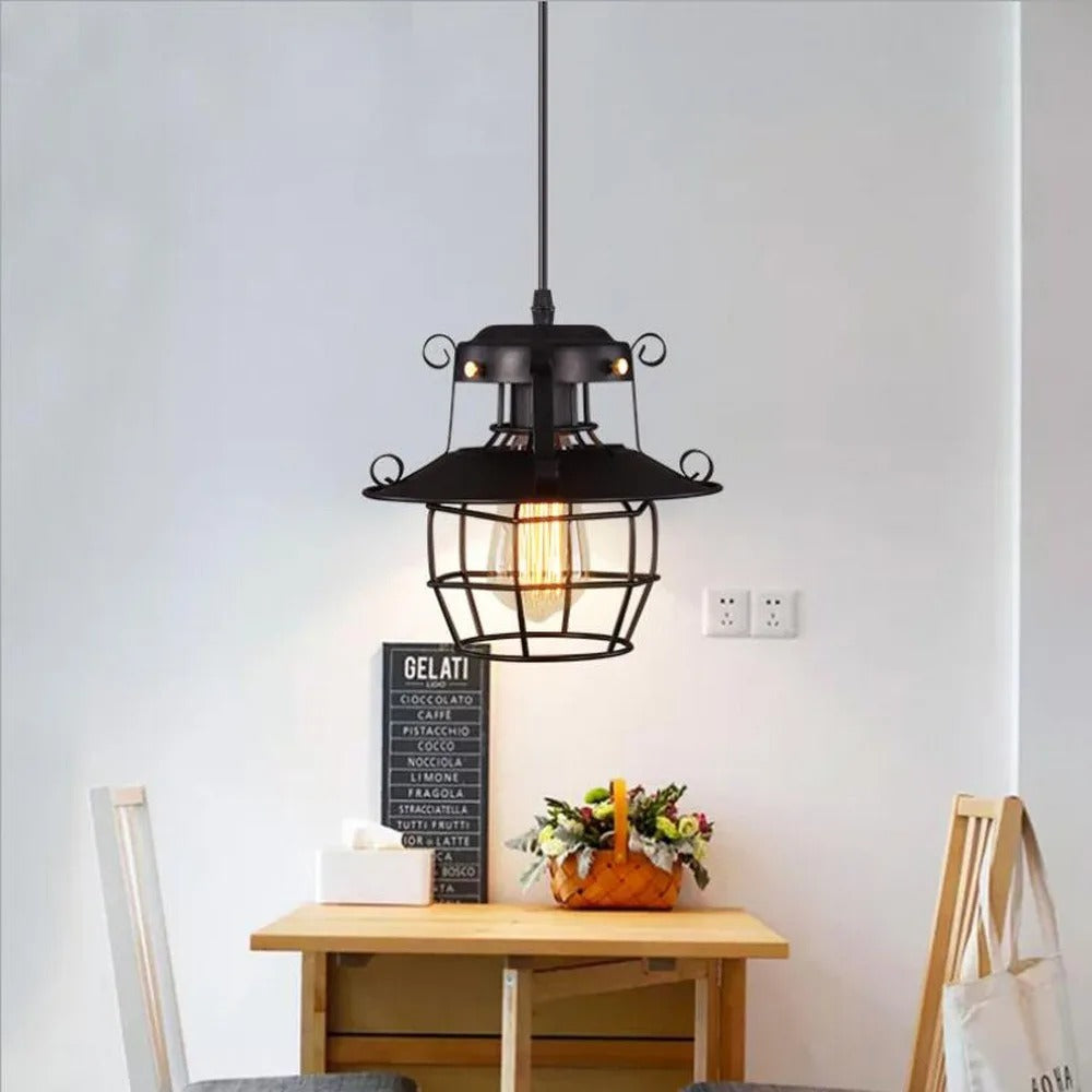 Retro industriell hängande lampa