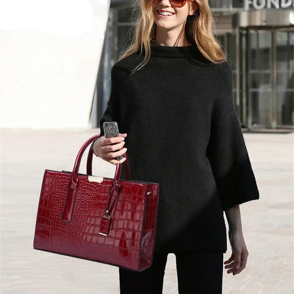 Krokodiltryck Toteväska