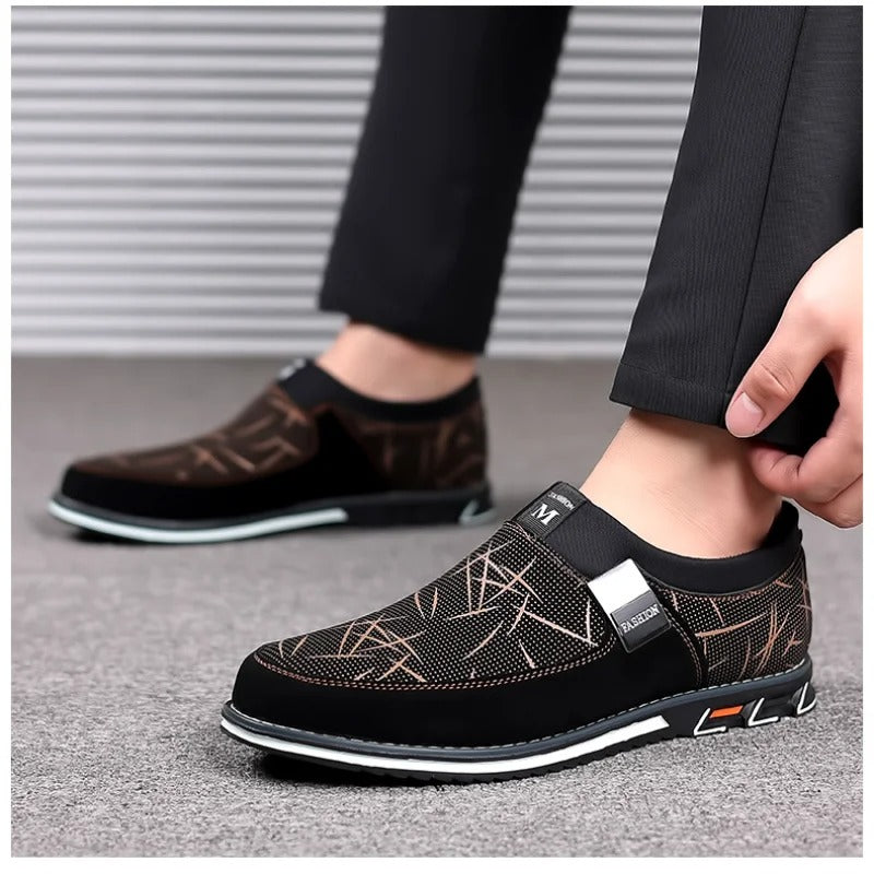 Avslappnade loafers för män