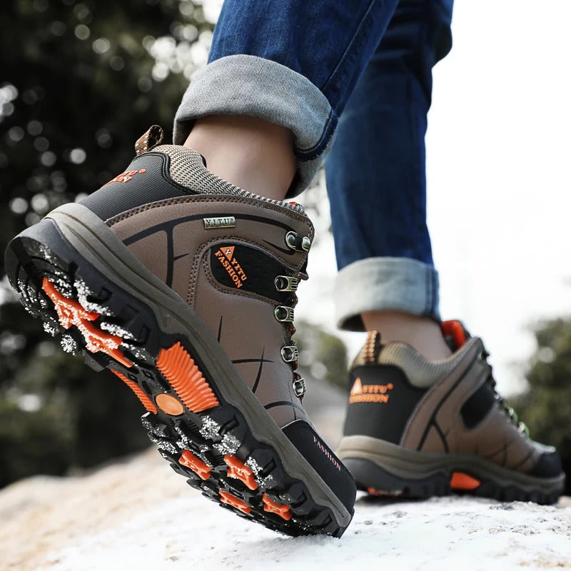 Vattentäta sneakers i läder för män