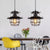 Retro industriell hängande lampa