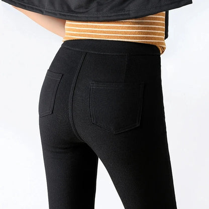 Casual Stretch Skinny Byxor för kvinnor