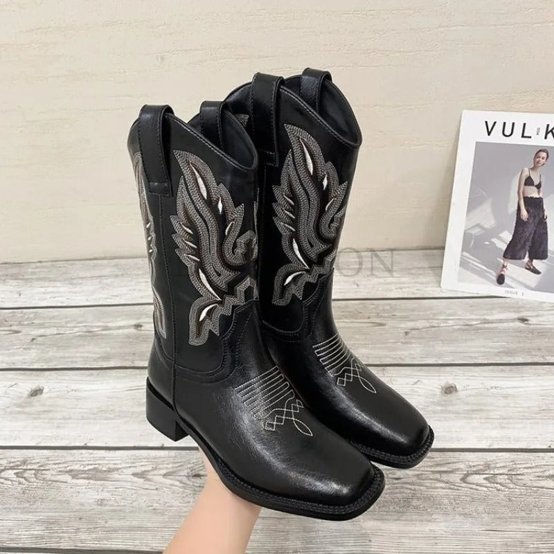 Dam Vintage Broderade Cowboyboots