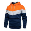 Patchwork Fleece Hoodie för män