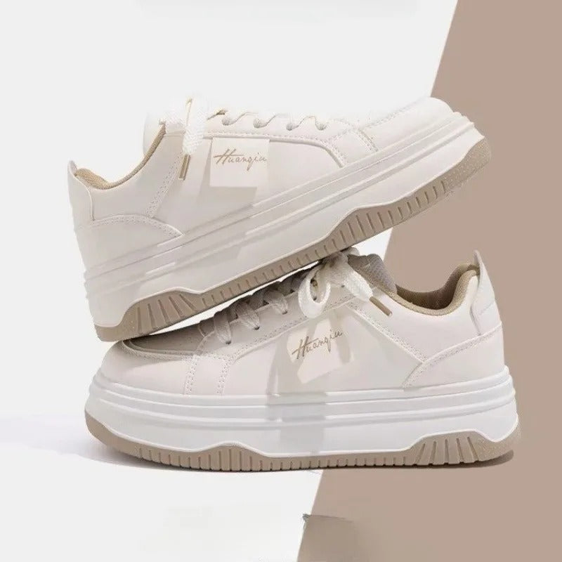 Vita chunky sneakers för kvinnor