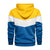Patchwork Fleece Hoodie för män
