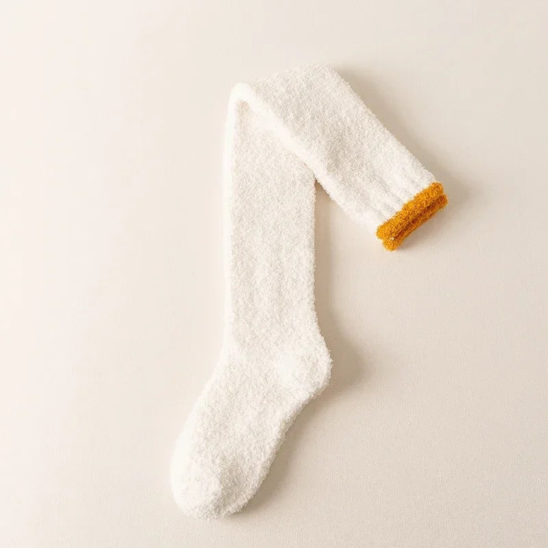 Coral Fleece över-knähöga strumpor