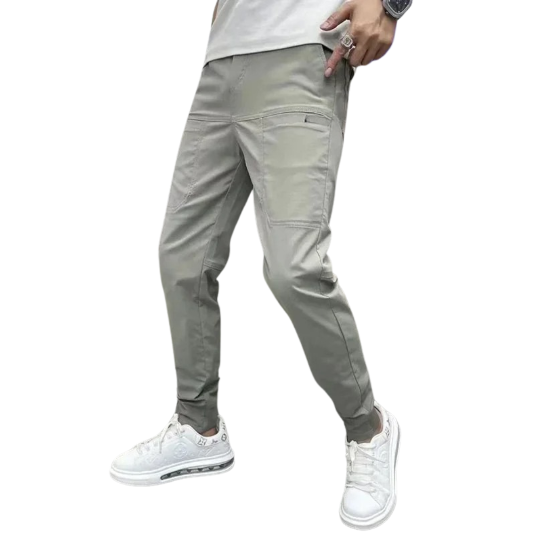 Skinny cargobyxor för män