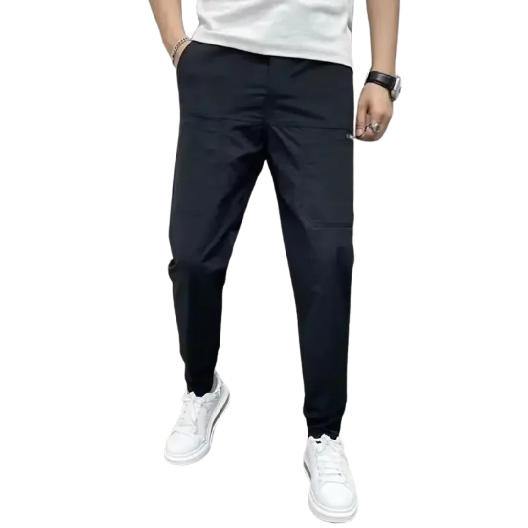 Skinny cargobyxor för män