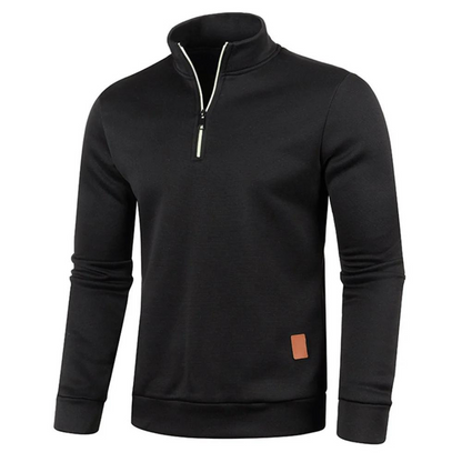 Pullover med halv dragkedja för män
