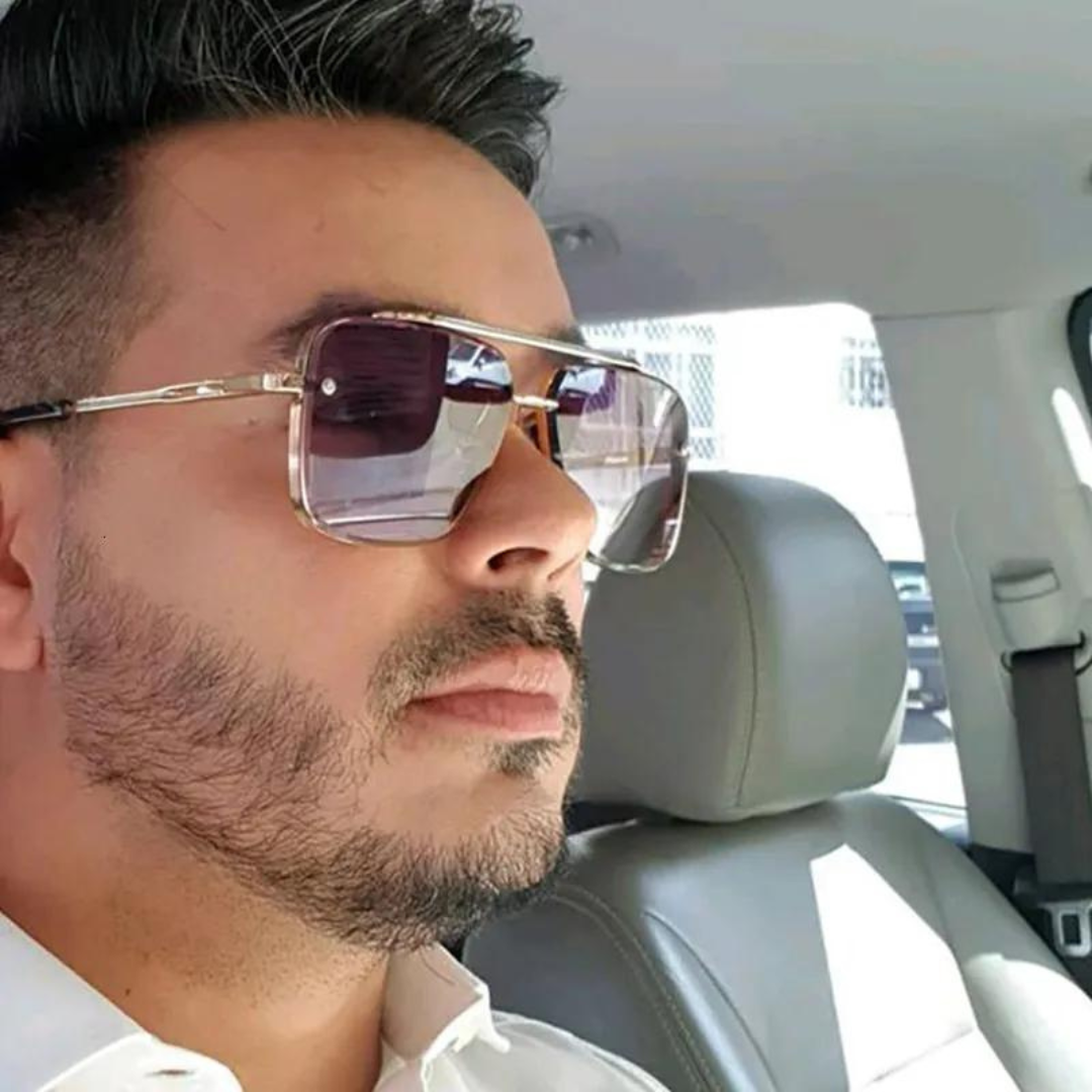 Fyrkantiga Solglasögon För Män