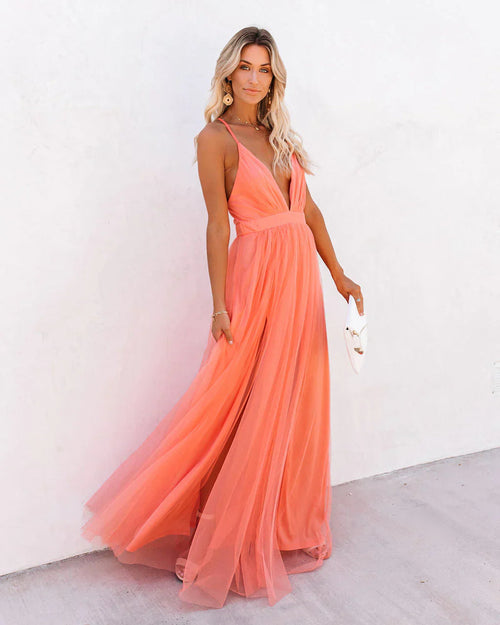 Variant image for Dam Långklänning Elegant Silhuett i Polyester för Fest-1