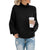 Variant image for Stickad Dam Tröja Elegant Högkvalitativ Blandning av Bomull och Polyester-31