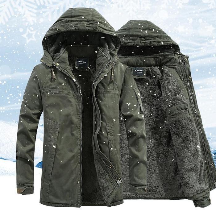 Vinterjacka Dam Modern Design Varm Polyester Lång-2