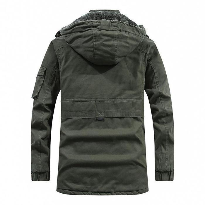 Vinterjacka Dam Modern Design Varm Polyester Lång-4
