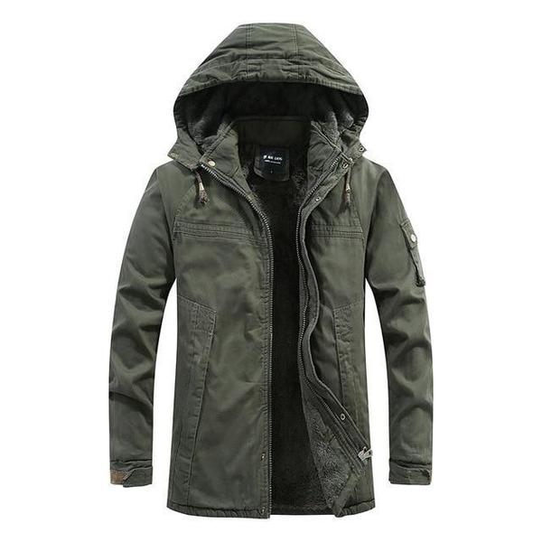 Vinterjacka Dam Modern Design Varm Polyester Lång-1