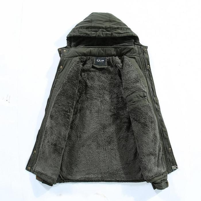 Vinterjacka Dam Modern Design Varm Polyester Lång-3