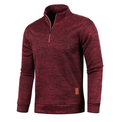 Pullover med halv dragkedja för män