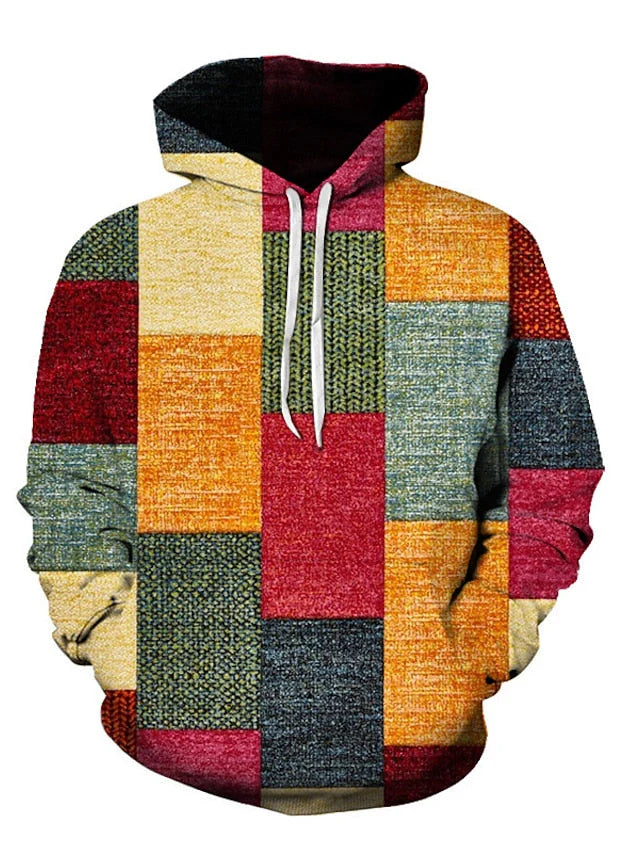 Herren Vinterhuvtröja Modern Design Bomullsblandning