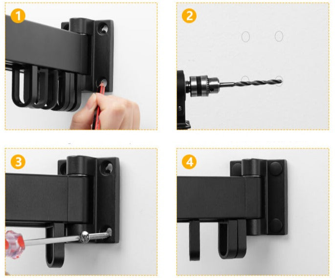 Uppfällbart torkställ för kläder